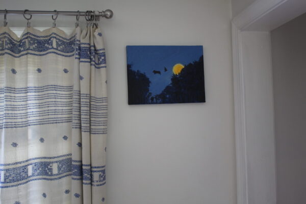 Bats flying over the moon - Image 2