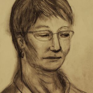 Woman with glasses