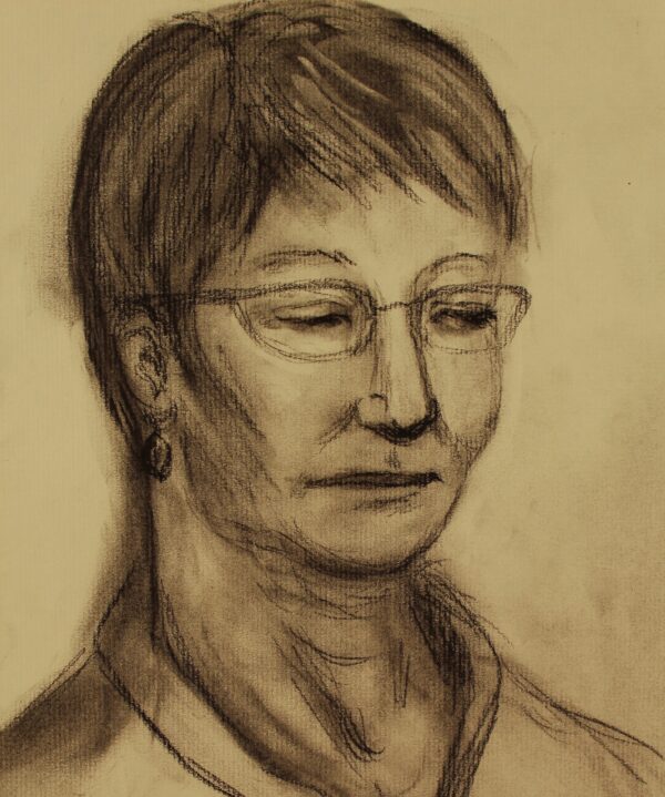 Woman with glasses