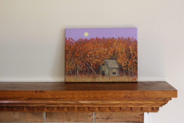 Barn and moonrise - Image 2